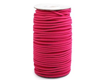 Gummikordel rund Ø3 mm MAGGIE - Himbeere